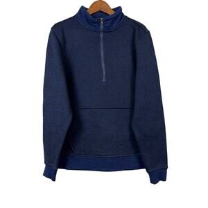 NEW! Wicked Stitch Half Zip Fitted Pullover Mock Neck Long Sleeve - M